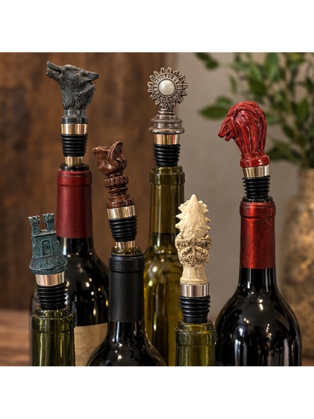 Game of Thrones House Sigil Wine Stopper Set of 6
